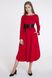 Червона сукня А-силуету з поясом